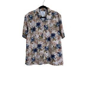 28 Palms Floral Hawaiian Shirt.  Size XL
